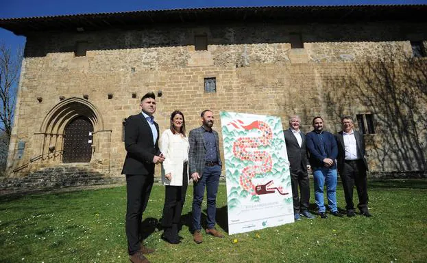 La presentación en La Antigua, Zumarraga, de la Vuelta al País Vasco.