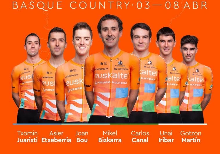 Unai Iribar será el único guipuzcoano del siete de Euskaltel-Euskadi para la Itzulia
