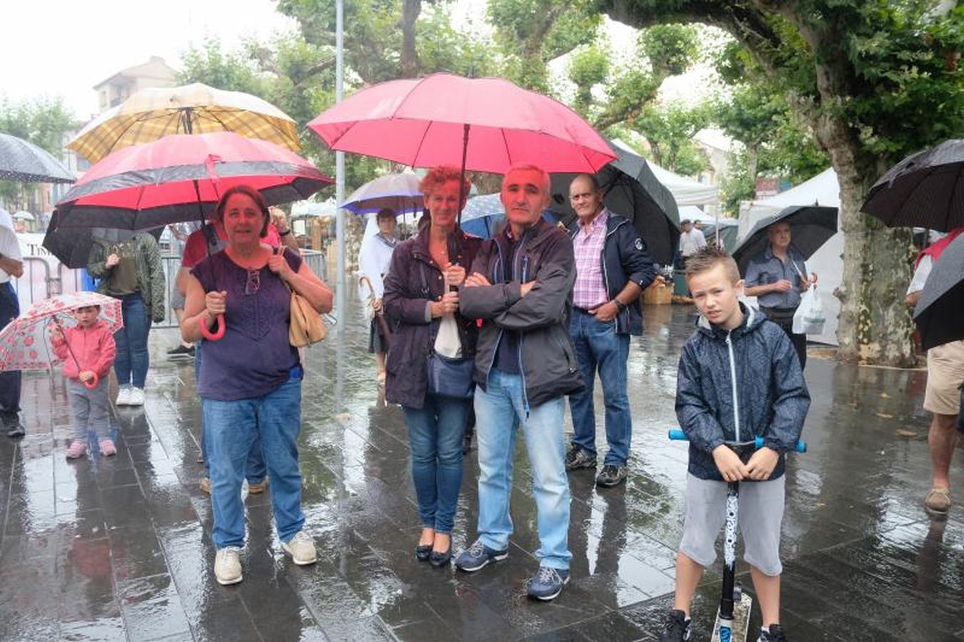 Euskal Jira bajo la lluvia