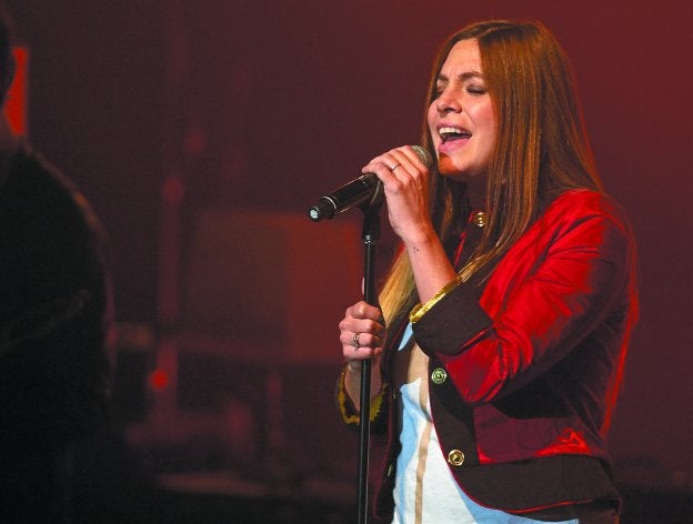 Leire Martínez, durante la actuación del grupo en Donostia el pasado diciembre. 