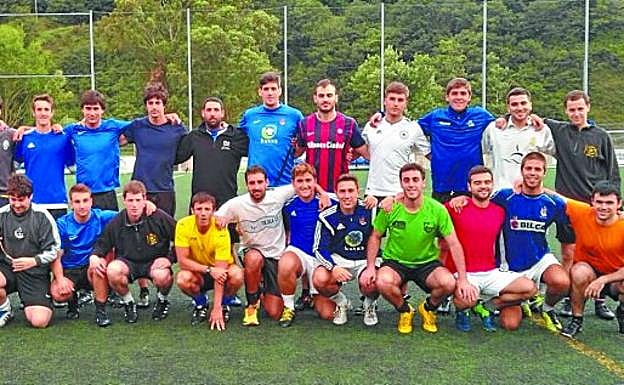 Pretemporada. Jugadores del Orioko de Preferente en estos primeros días de entrenamiento. 