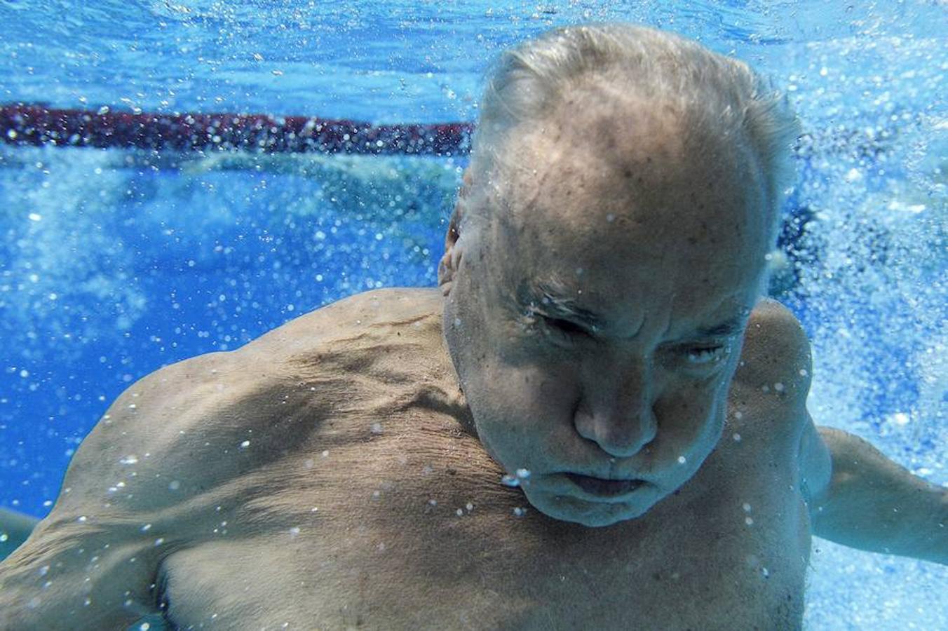 Así lucen los veteranos competidores en el Mundial Máster de Natación que se celebra en Budapest (Hungría).