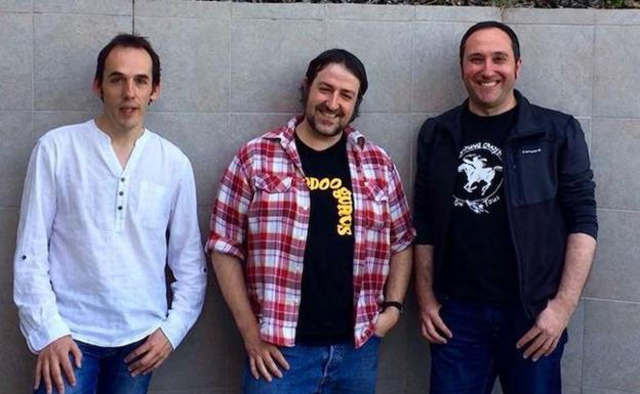 Edu Zelaieta, Beñardo Goietxe eta Raul Garcia.