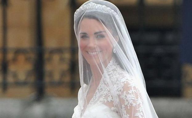 Kate Middleton, el día de su boda.