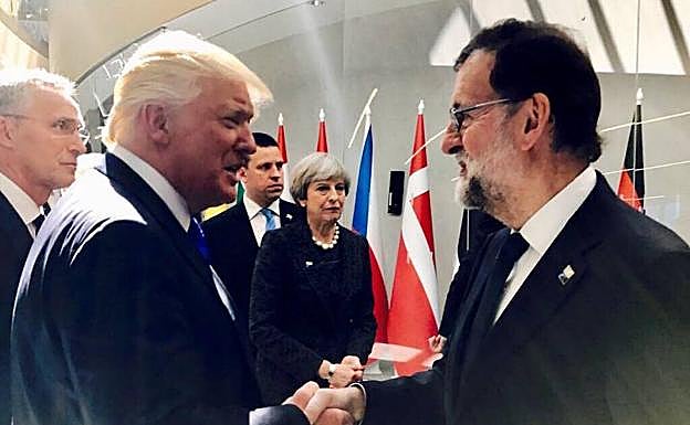 Trump y Rajoy.