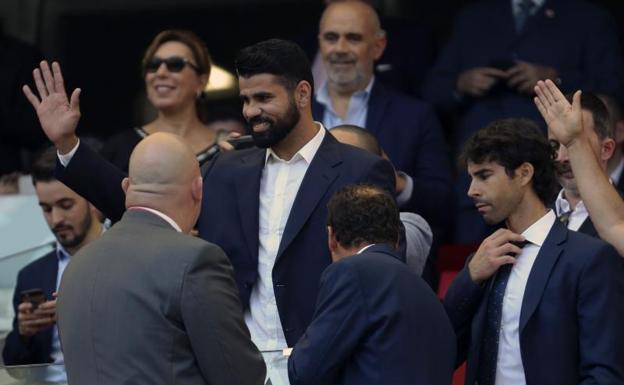 Diego Costa, en el Wanda Metropolitano. 