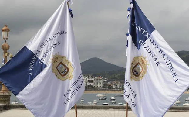 La confección de la Bandera de la Concha se abre a los talleres donostiarras