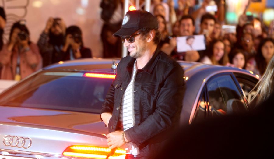 James y Dave Franco han llegado este miércoles por la noche a San Sebastián. James Franco presenta 'The disaster artist'