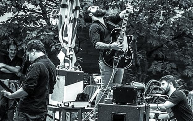 Concierto. Integrantes de la formación Kobrazulo que actuará hoy en segundo lugar.