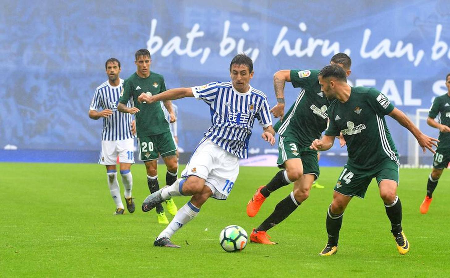 La Real Sociedad y el Betis han acabado en tablas después de un partido emocionante, repleto de goles y emoción