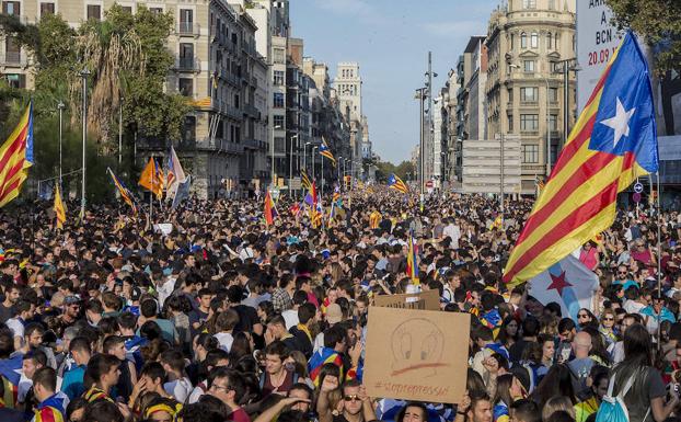 Manifestación en Barcelona.