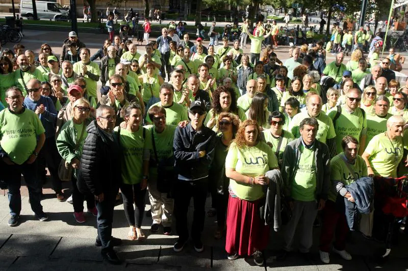 La asociación guipuzcoana ha celebrado en el Boulevard donostiarra el Día Mundial de la Salud Mental