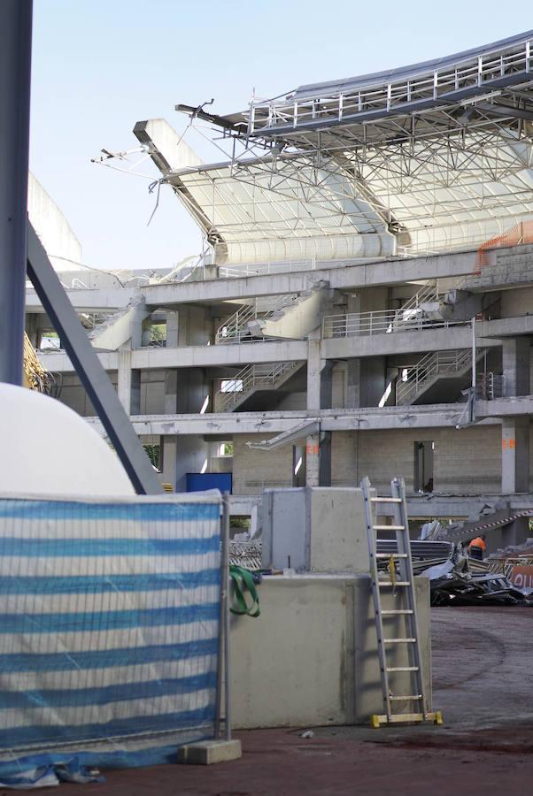 Los trabajos de remodelación de Anoeta entran en una nueva fase de demolición