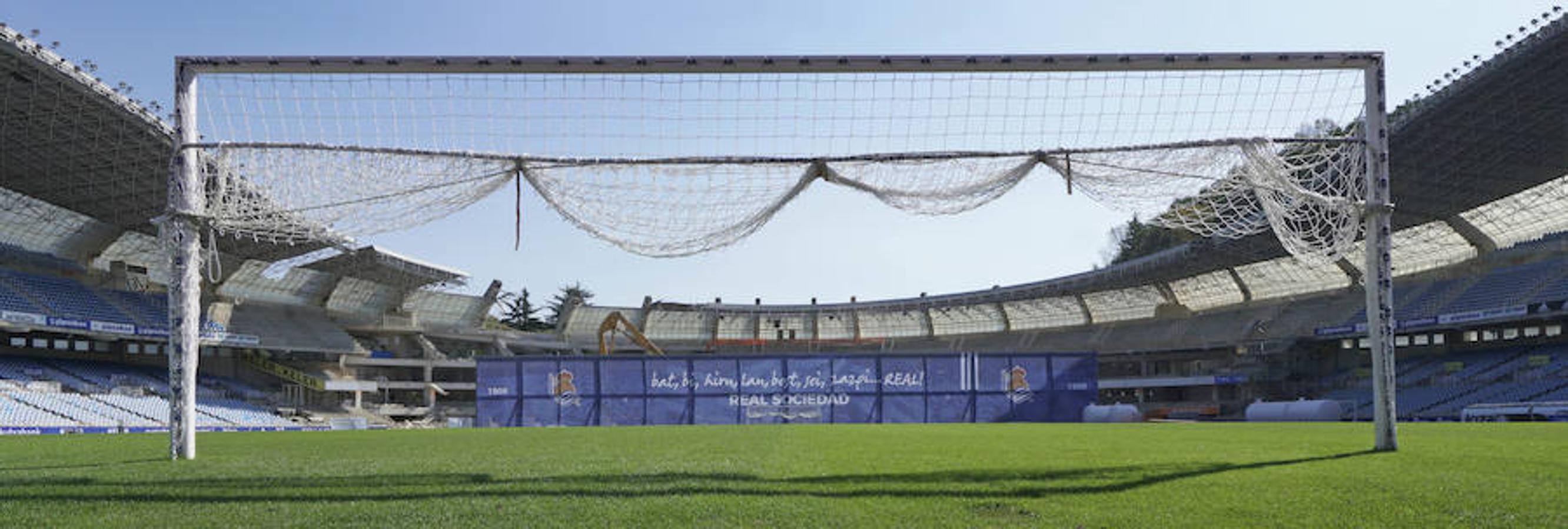 Los trabajos de remodelación de Anoeta entran en una nueva fase de demolición