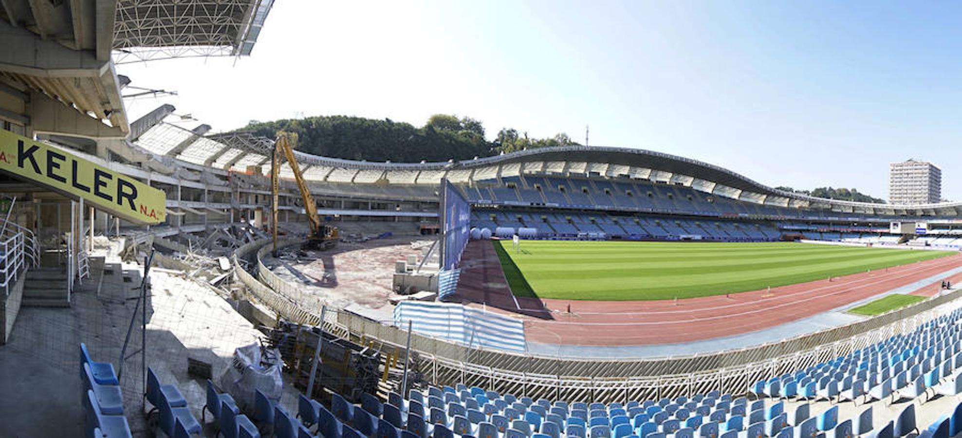 Los trabajos de remodelación de Anoeta entran en una nueva fase de demolición