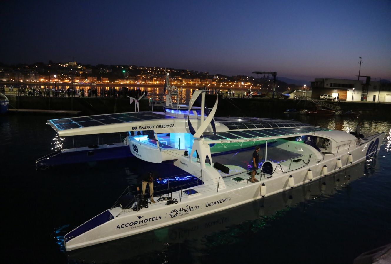 Un buque de hidrógeno recala en Donostia dentro de su gira mundial