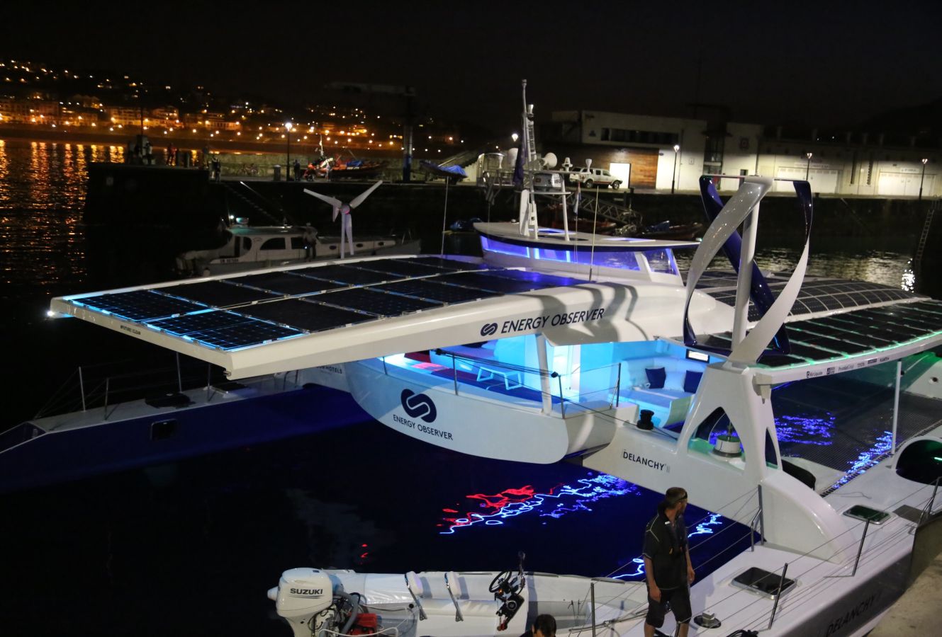 Un buque de hidrógeno recala en Donostia dentro de su gira mundial
