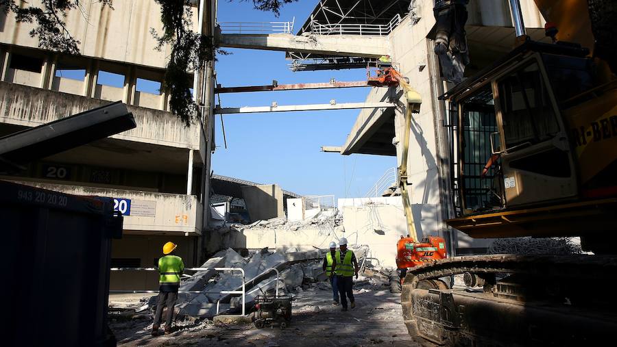 El derribo de Anoeta, en imágenes