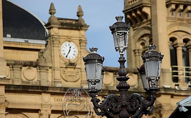 Fachada del Ayuntamiento de San Sebastián. 