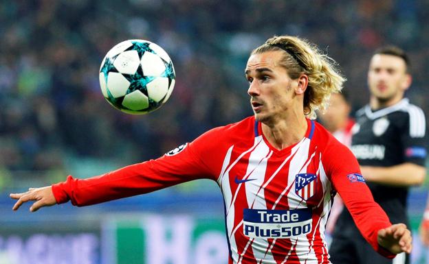 Antoine Griezmann, durante el partido ante el Qarabag. 