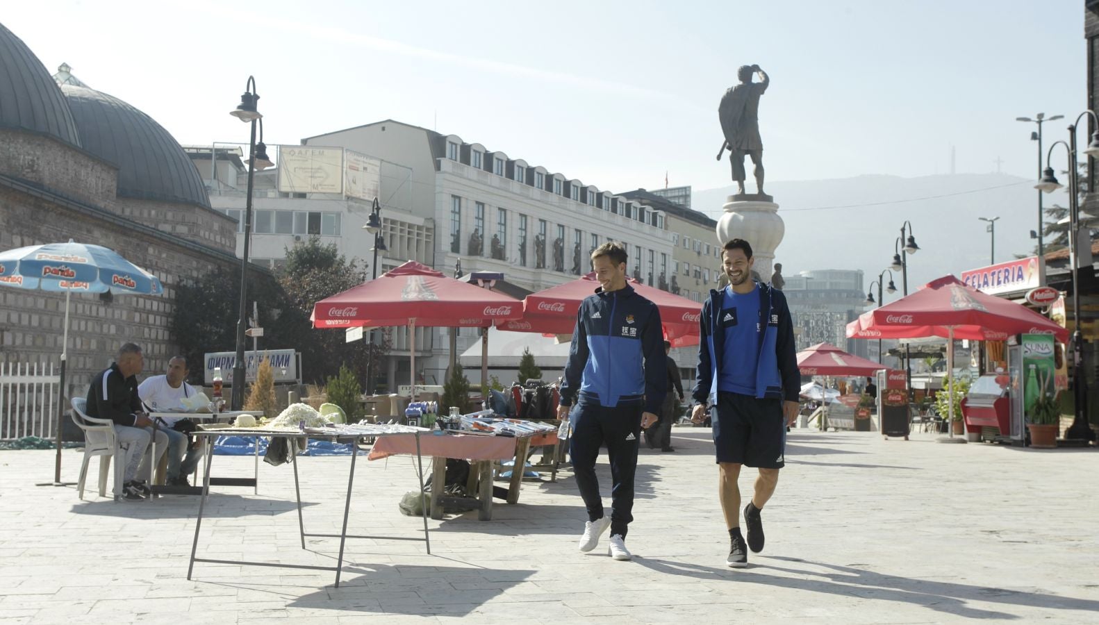 Unos 300 aficionados se han desplazado a la capital de Macedonia para apoyar al equipo en el encuentro ante el Vardar