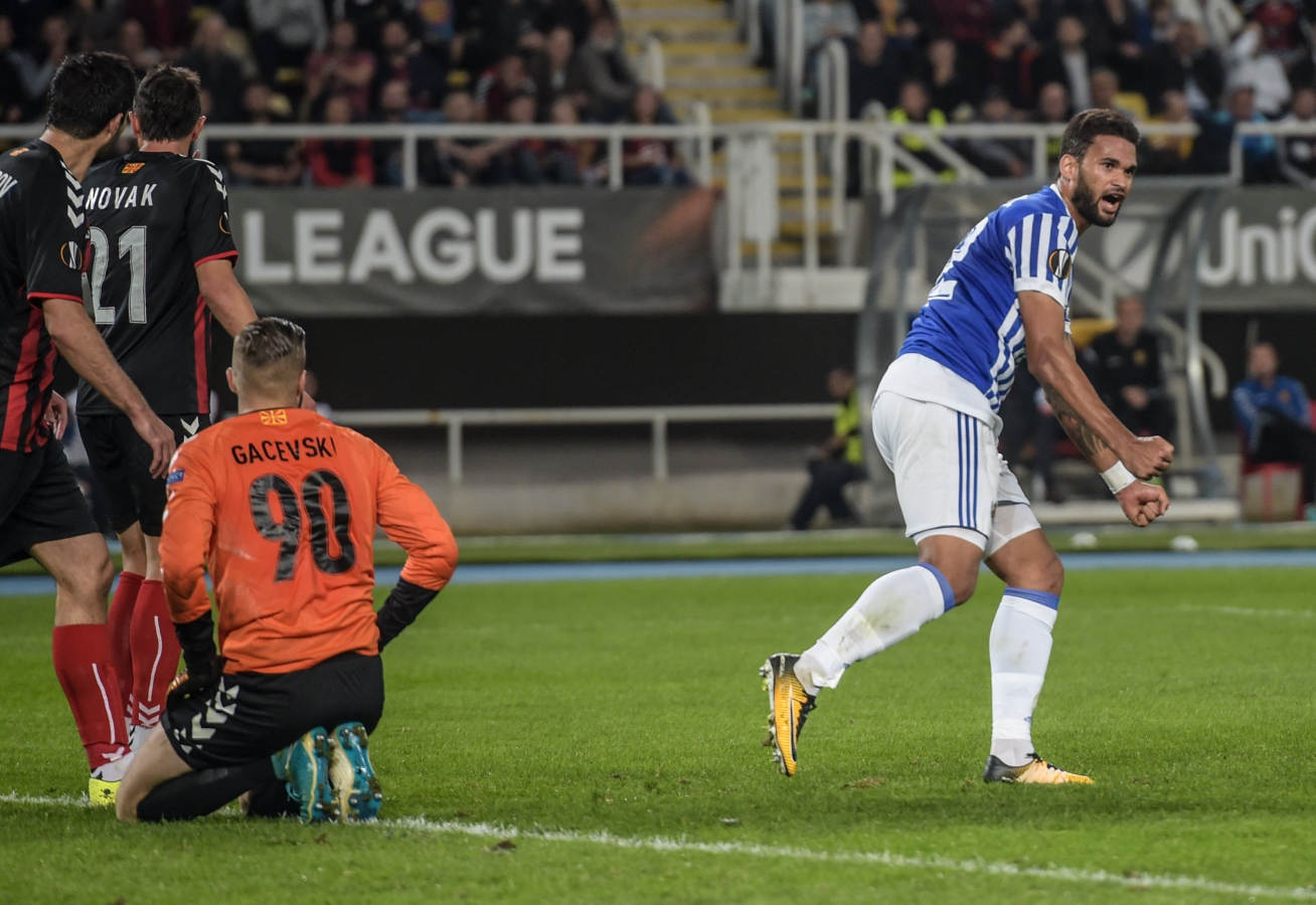 Vardar - Real Sociedad, en imágenes