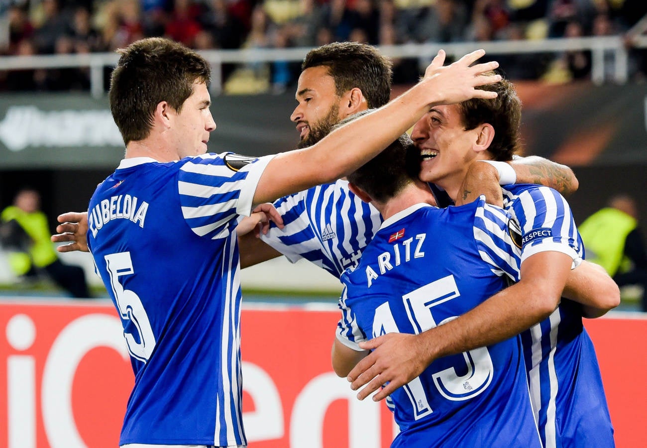 Vardar - Real Sociedad, en imágenes