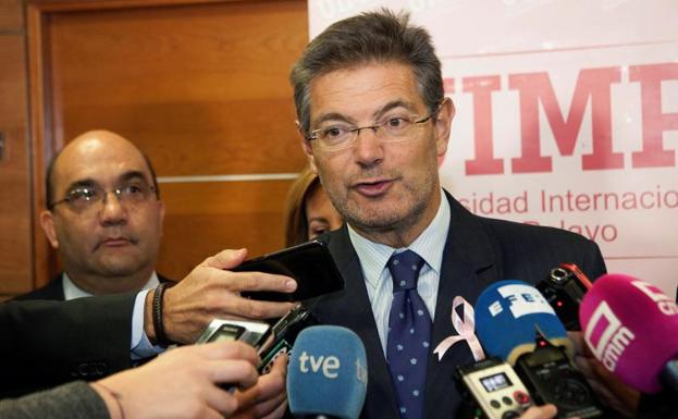 El ministro de Justicia, Rafael Catalá.