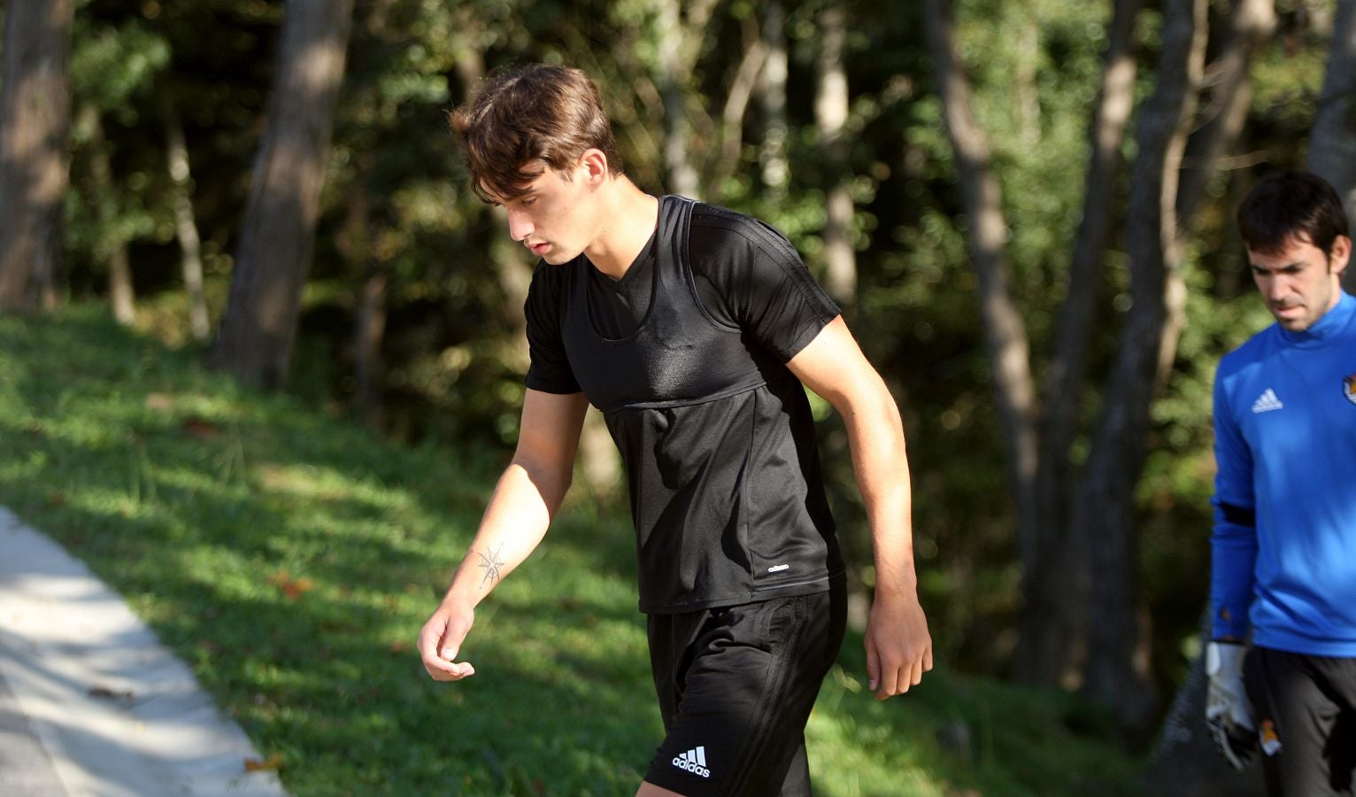 Los jugadores de la Real Sociedad se han ejercitado en Zubieta para preparar el encuentro de Copa ante el Lleida