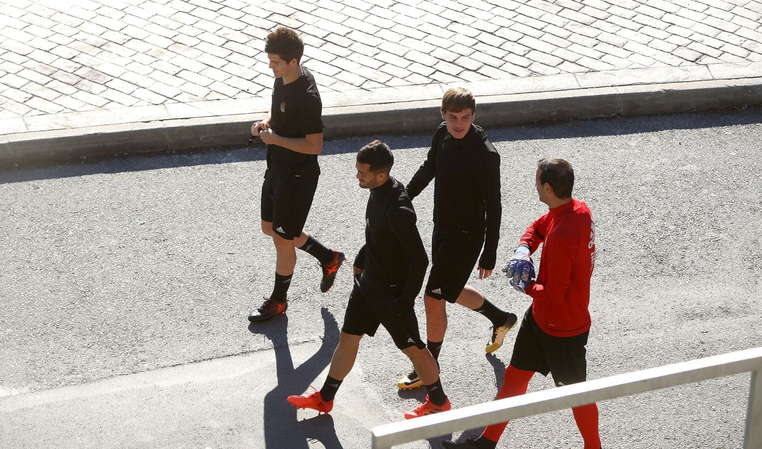 Los jugadores de la Real Sociedad se han ejercitado en Zubieta para preparar el encuentro de Copa ante el Lleida