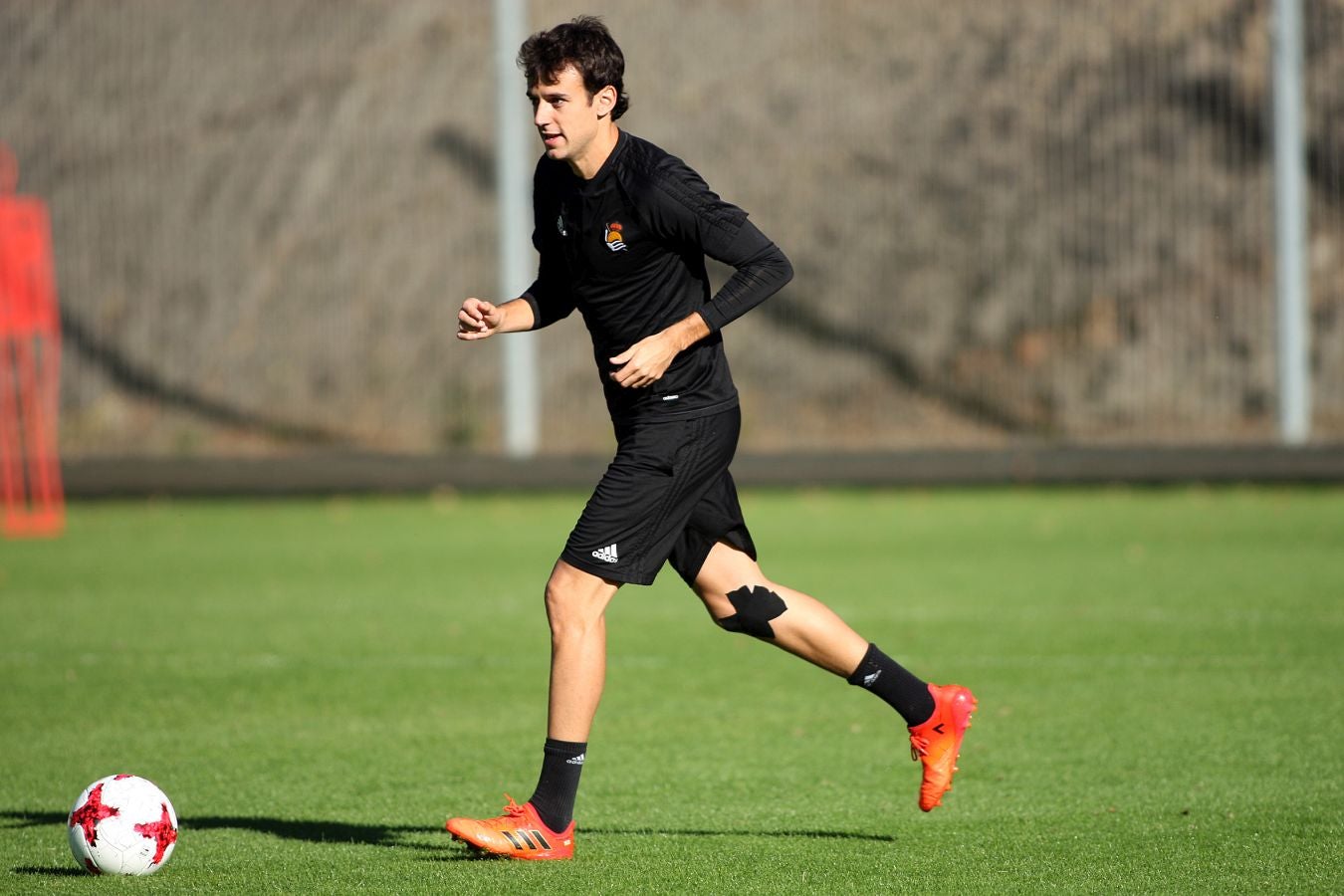 Los jugadores de la Real Sociedad se han ejercitado en Zubieta para preparar el encuentro de Copa ante el Lleida