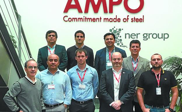 Visita de la delegación chilena a la cooperativa Ampo. 