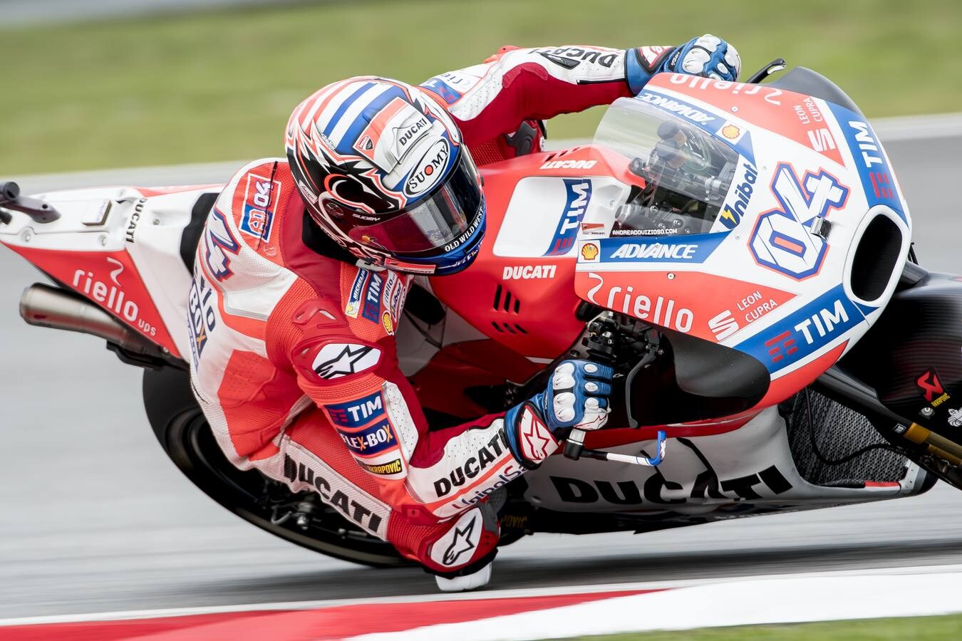 Andrea Dovizioso saldrá desde la tercera posición en MotoGP.