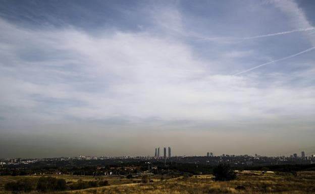 Campana de polución sobre Madrid.