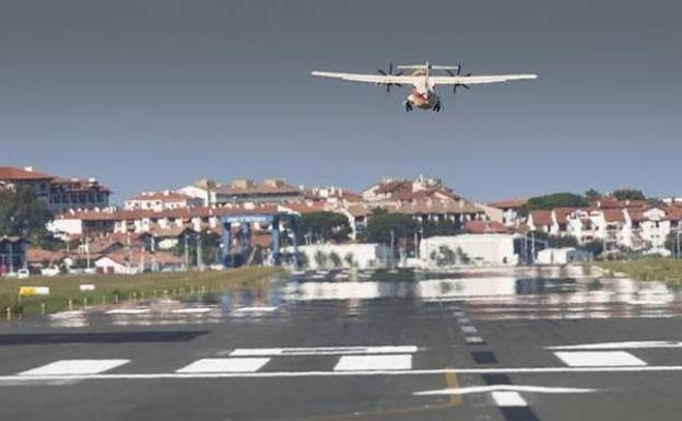 Elorza pide tecnología «más avanzada» para el aeropuerto de Hondarribia