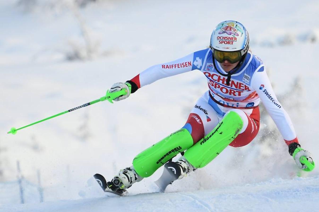 Este sábado se ha celebrado la primera carrera de slalom femenino de la temporada de la Copa del Mundo de esquí FIS en Levi, Finlandia.