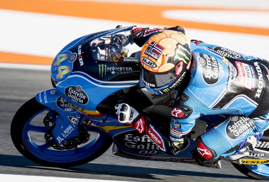 El piloto español de Moto3 Arón Canet.