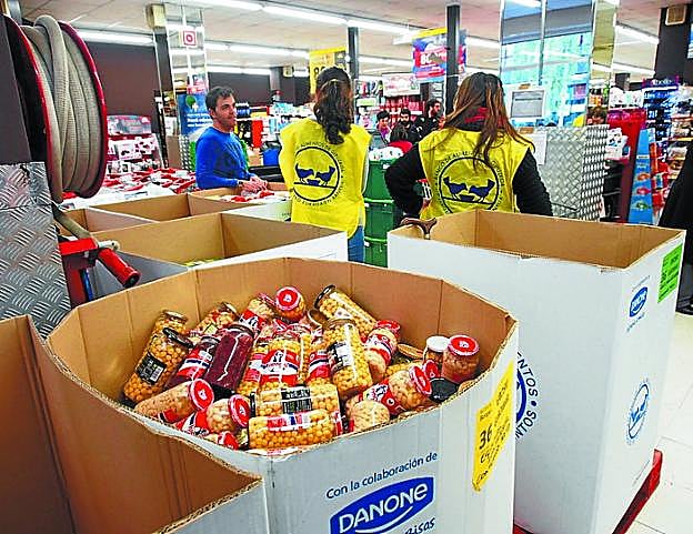 Solidaridad. Los voluntarios son uno de los ejes de la campaña. 