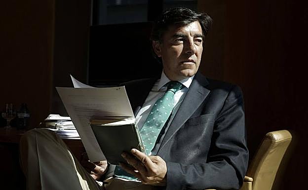 Bermúdez de Castro, durante una entrevista. 