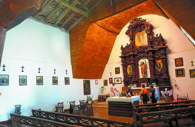 Ermita de San Cristóbal. Solo se abre al público el domingo siguiente al 10 de julio. 