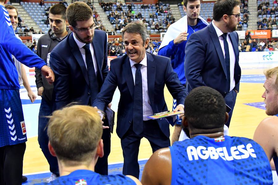 Frío en Illumbe pero mucha emoción en la cancha, donde el Gipuzkoa Basket pudo imponerse a una de las revelaciones del campeonato, el Fuenlabrada.