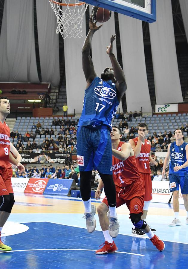 Frío en Illumbe pero mucha emoción en la cancha, donde el Gipuzkoa Basket pudo imponerse a una de las revelaciones del campeonato, el Fuenlabrada.