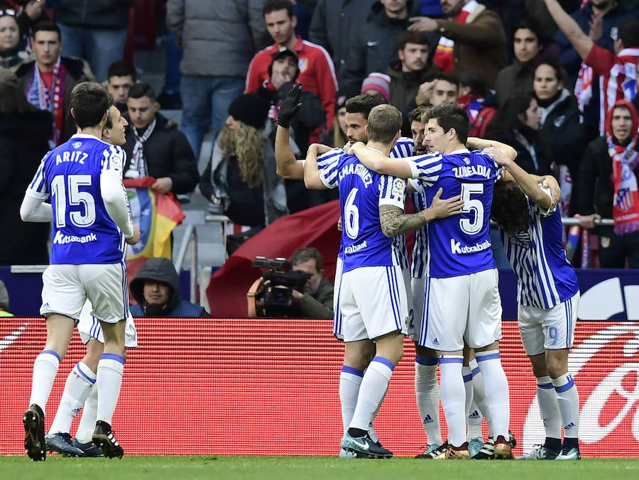 Las mejores imágenes del estreno de la Real Sociedad en el Wanda Metropolitano ante el Atlético de Madrid