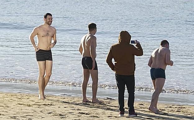 Hinchas del Zenit en La Concha.