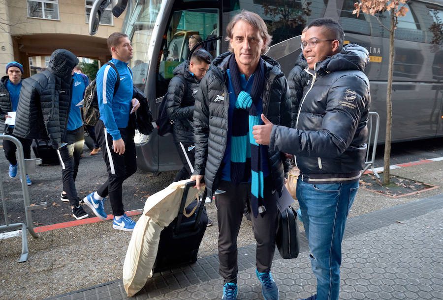 El Zenit entrena en Anoeta