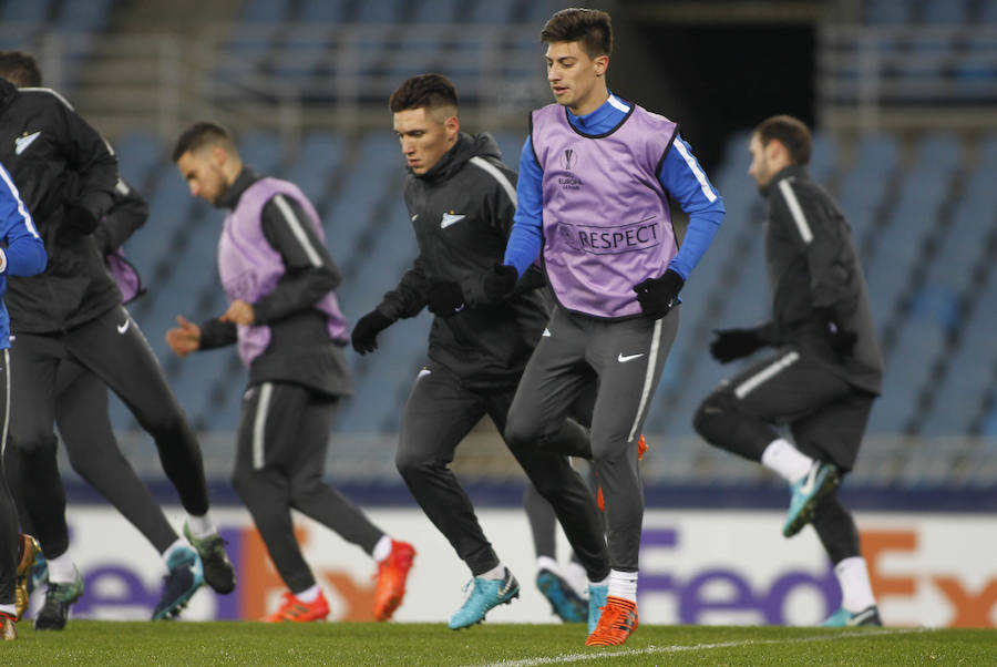 El Zenit entrena en Anoeta