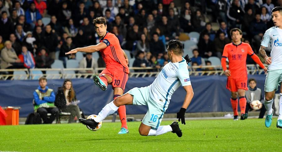 Las mejores imágenes del encuentro de Europa League entre la Real Sociedad y el Zenit en Anoeta