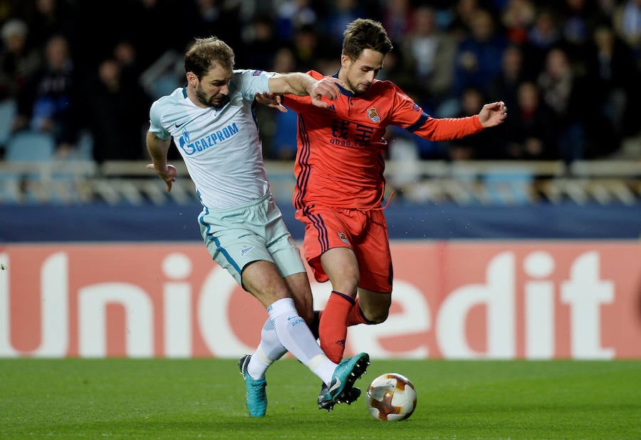 Las mejores imágenes del encuentro de Europa League entre la Real Sociedad y el Zenit en Anoeta