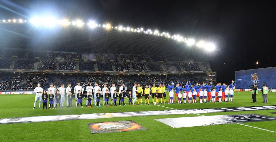 Las mejores imágenes del encuentro de Europa League entre la Real Sociedad y el Zenit en Anoeta