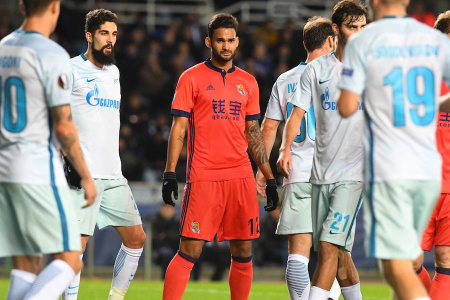 Las mejores imágenes del encuentro de Europa League entre la Real Sociedad y el Zenit en Anoeta
